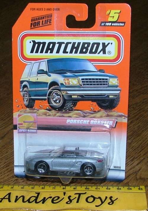 1999 Matchbox ~ No5 Porsche Boxster ~  Mint on Long card