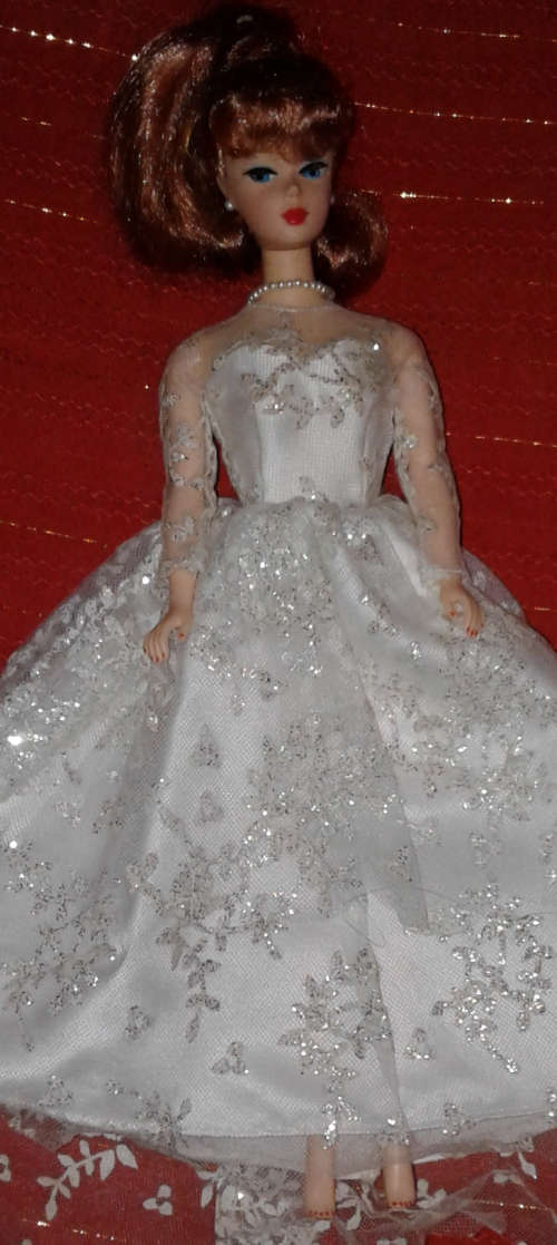 Mattel Barbie - Red Head Vintage  Barbie 1960's - Wedding Dress