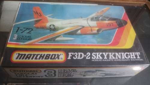 Vintage Kit by Matchbox ~ 1990 - PK-134 - DOUGLAS F3D-2 SKYNIGHT FIGHTER PLANE - IN SEALED