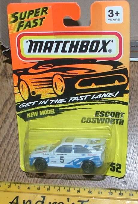 1993 Matchbox ~ #52 ~ Escort Cosworth ~ Mint on Long card