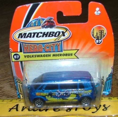 2003 Matchbox ~ No57 Volkswagen Microbus ~ Mint on short card