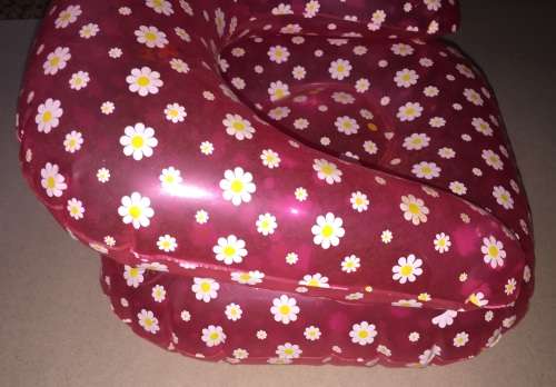 Barbie blow up floral Chair
