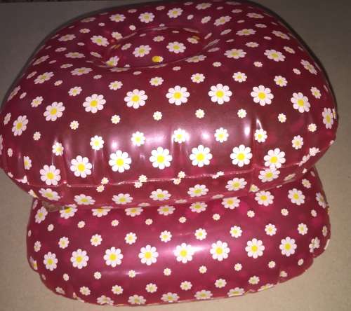 Barbie blow up floral Chair