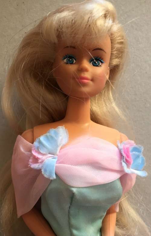 Petra Doll - Blue & Pink dress