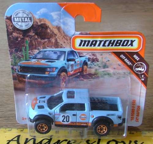 2018 Matchbox ~ No  96/125 '10 Ford F150 SVT Raptor ~ Mint on Short card