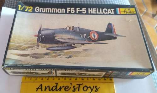 Heller Aircraft Kit ~ RARE VINTAGE KIT - BOXED grumman R6 F5 Hellcat ~ No 272
