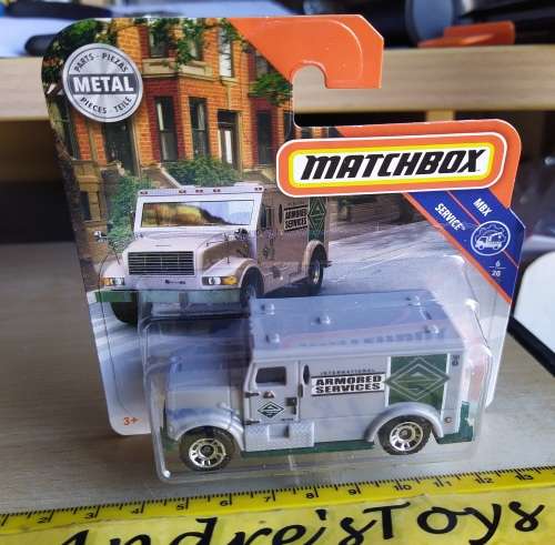 2018 Matchbox ~ 23/125 International  Armored Car ~ Mint on Short card