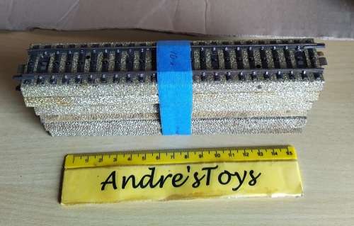 Model train ~ Marklin ~ HO ~ M Track ~ Straights (10)