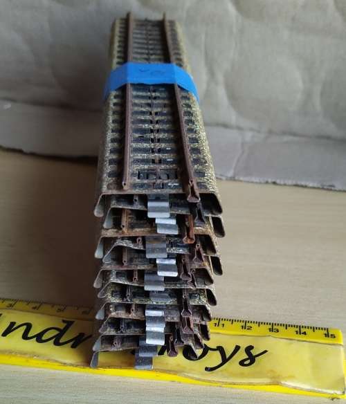 Model train ~ Marklin ~ HO ~ M Track ~ Straights (10)