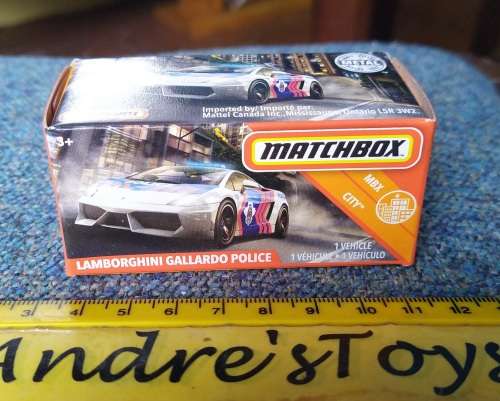 2019 MATCHBOX ~ "Power Grab"  No 87/100 ~ Lamborghini Gallardo Police ~ Mint in Sealed Box