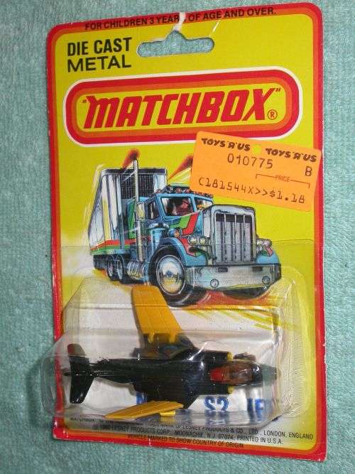Matchbox 1980 No 27 Swing Wing Jet ~ Mint on Long card
