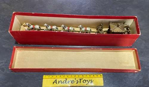 VINTAGE CRESCENT TOYS CORONATION COACH - with original box