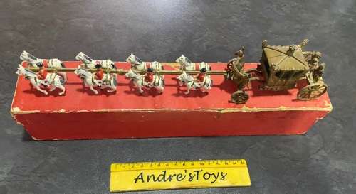 VINTAGE CRESCENT TOYS CORONATION COACH - with original box