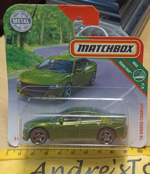 2018 Matchbox ~ 2/100 `18 Dodge Charger ~ Mint on Short card