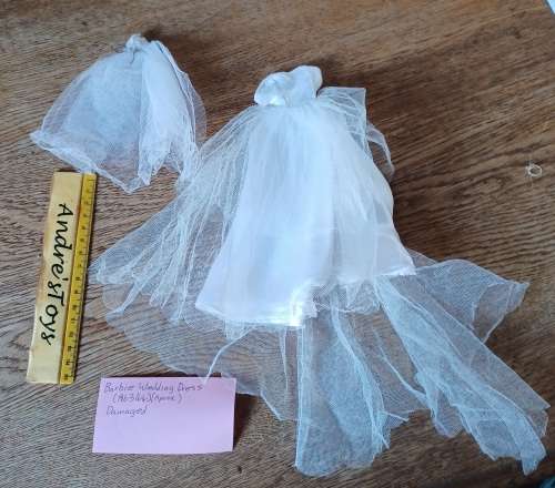 Vintage Mattel Barbie_ Wedding Dress `Damaged` 63/64