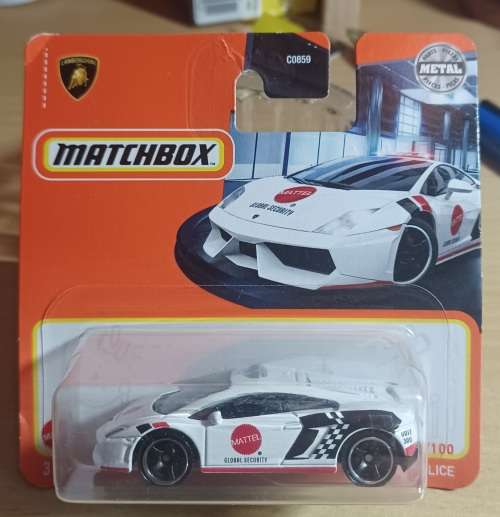 2021 Matchbox ~ #69/100 MBX Lamborghini Gallardo Police ~ Short card