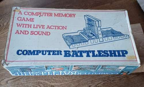 Vintage 1977 MB Games Computer Battleship Boxed see description