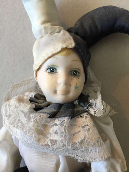 porcelain clown Vintage, and Classic Toy