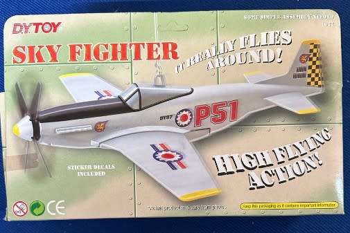 1997 D.Y.TOY ~  Sky Fighter ~ No1077 High Flying Action ~ 1977 ~ Battery Operated