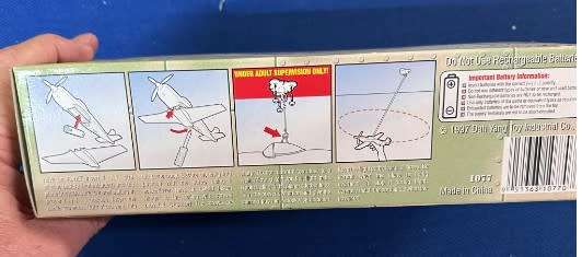 1997 D.Y.TOY ~  Sky Fighter ~ No1077 High Flying Action ~ 1977 ~ Battery Operated