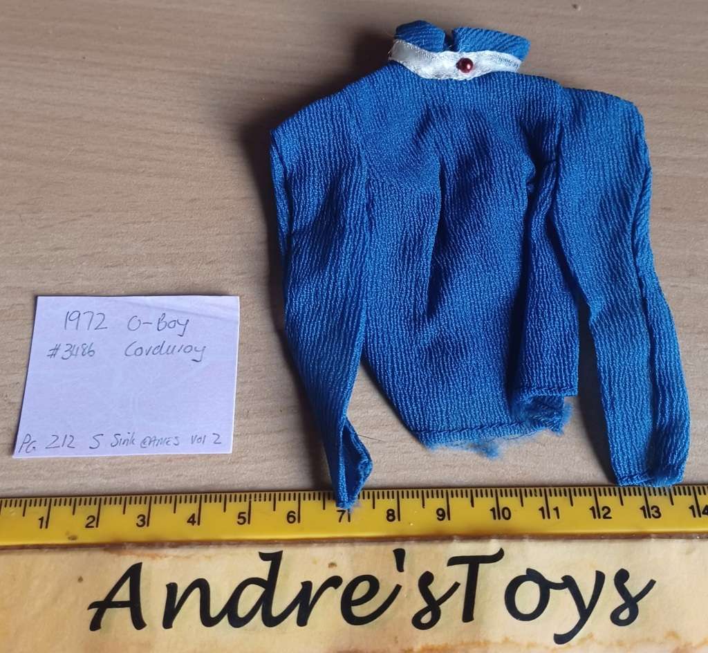 Vintage Barbie - 1972 #3486 O-Boy Corduroy