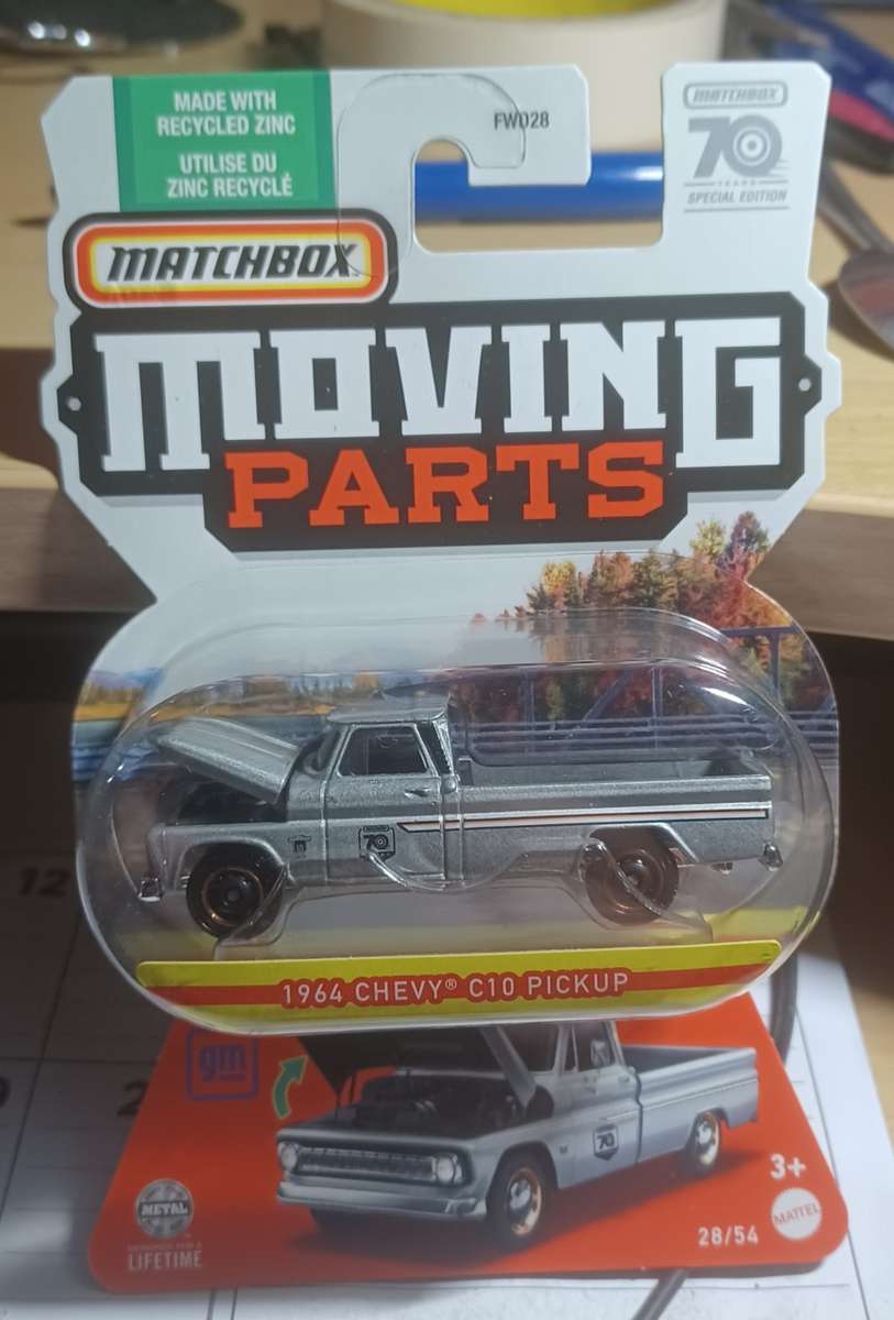 2023 Matchbox ~ Moving Parts ~28/54 1964 Chevy C10 Pickup ~ Mint on card