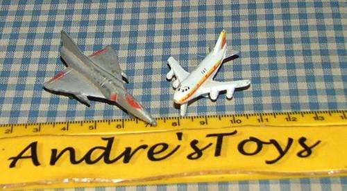 small toy planes ~ one diecast and one hard ~ loose