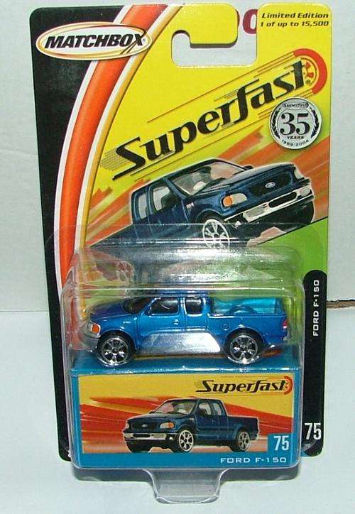 MATCHBOX SUPERFAST 35 YEARS 1969-2004 FORD F-150  #75  1/15,000