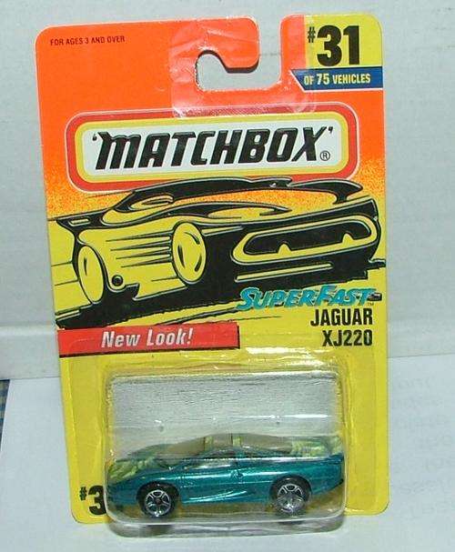 Matchbox ~ 1996 - No31 JAGUAR XJ220 ~  Mint on Long card