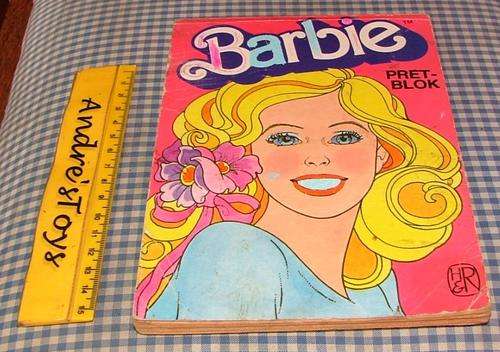 Barbie Pret Blok ~ Colour-in ~ some have been coloured in