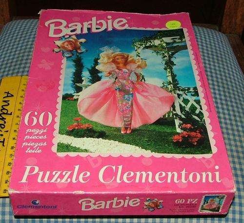 vintage ~ Barbie ~ Puzzel ~ 60 Piece's (incomplete)