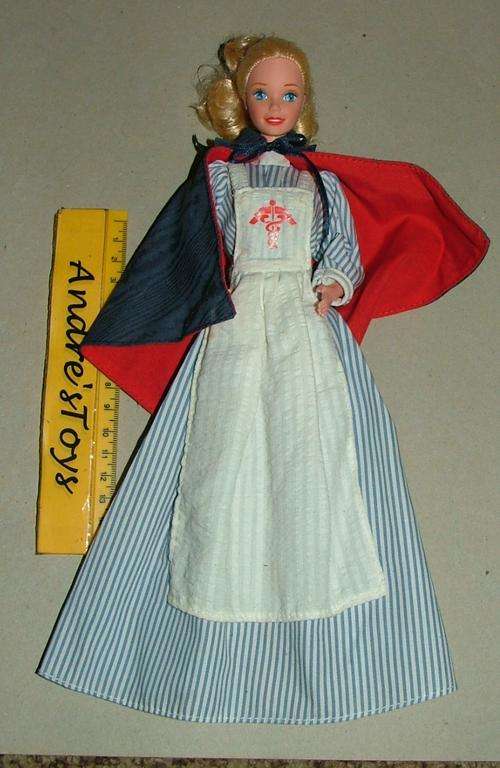 Barbie Doll: 1995 barbie civil War Nurse