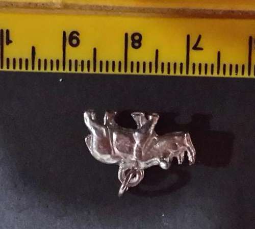 Vintage STERLING SILVER CHARM FOR BRACELET ~ Rhino