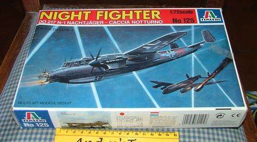 ITALERI 1/72 GERMAN NIGHT FIGHTER DO217 N-1 NACHTJAGER 125 (UNSTARTED KIT)