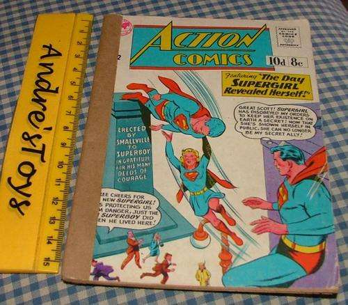 Action Comics No12 (feturing the day Supergirls revealed herself) - picture Library