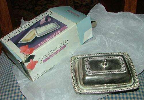 ELWECO ~ SILVER PLATED  ~ MINI BUTTER DISH