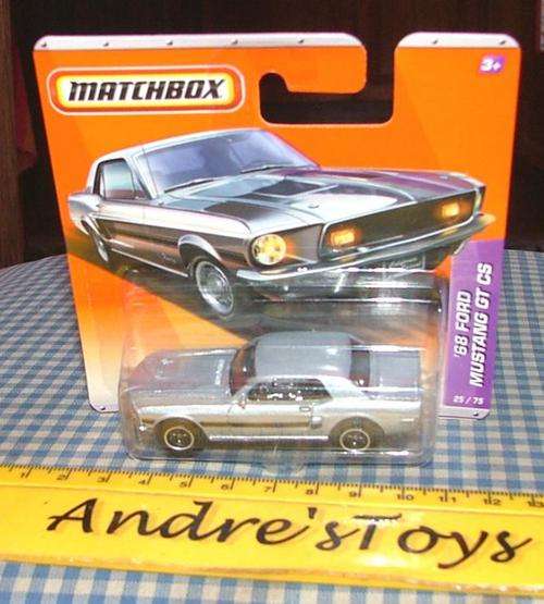 2010 Matchbox No25 '68 Ford Mustang GT CS - Mint on Short card