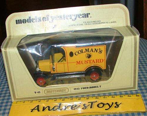 1978 Matchbox - Matchbox Models of YesterYear Y12 1912 FORD MODEL 'T' ~ Boxed