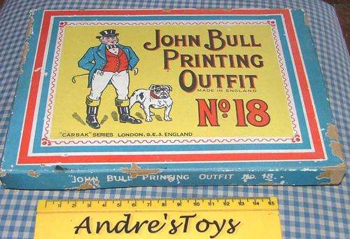 John Bull Printing Outfit No18 ~ Made in England ~ Carbak Series