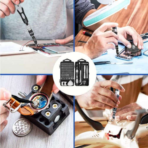 117 Jewelers Watch Jewelry Eyewear Repair Tool Kit Precision Micro Screwdriver Set