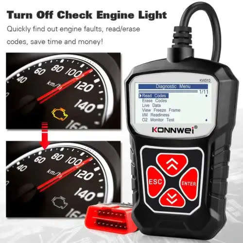 KW-310 Universal OBD Car Diagnostic Scanner