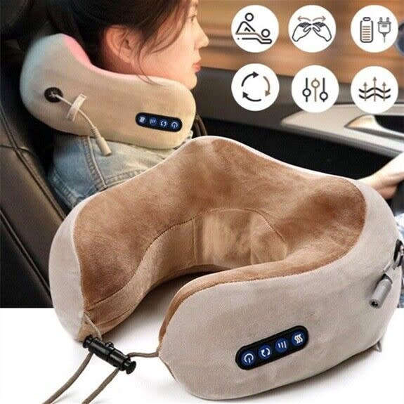 U-Shaped Electric Neck Massager Multi-Function Heating Pillow