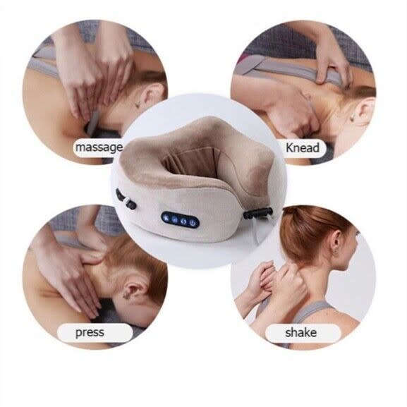 U-Shaped Electric Neck Massager Multi-Function Heating Pillow