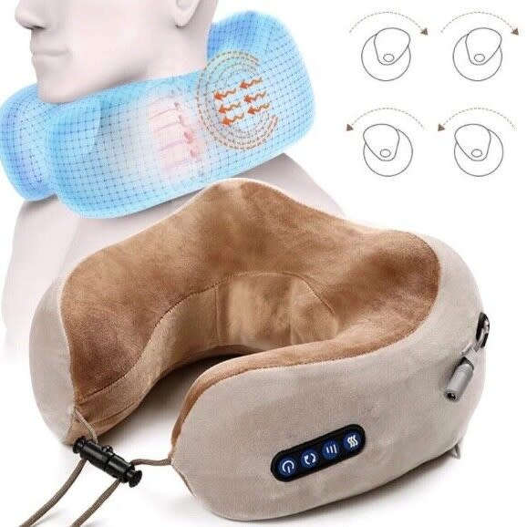U-Shaped Electric Neck Massager Multi-Function Heating Pillow