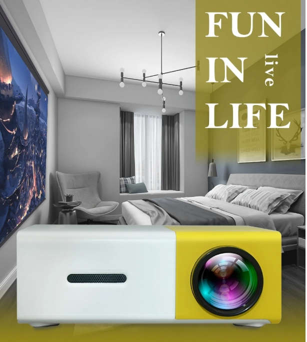 LED Projector High Resolution Movie Viewing Portable Mini Projector