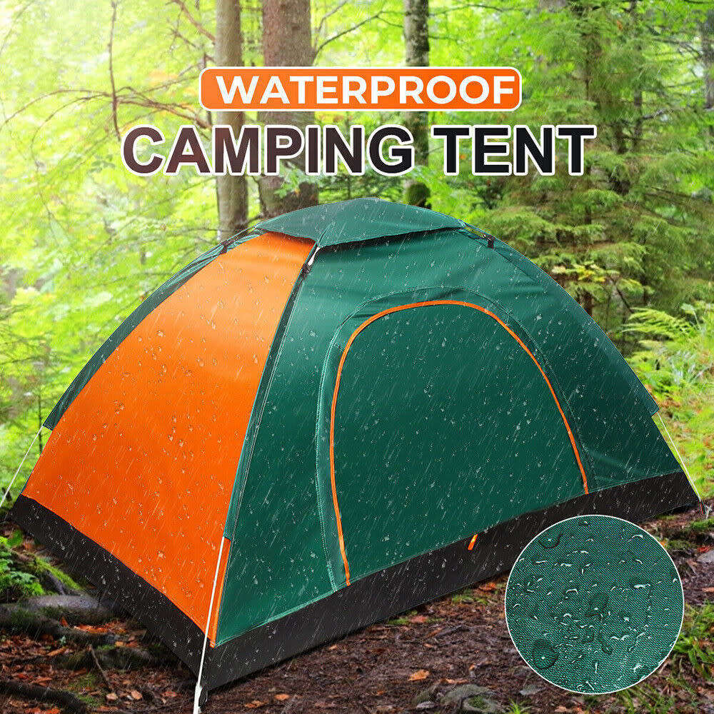 Outdoor tent 4 person camping tent large space quality and convenient four corner tent family travel