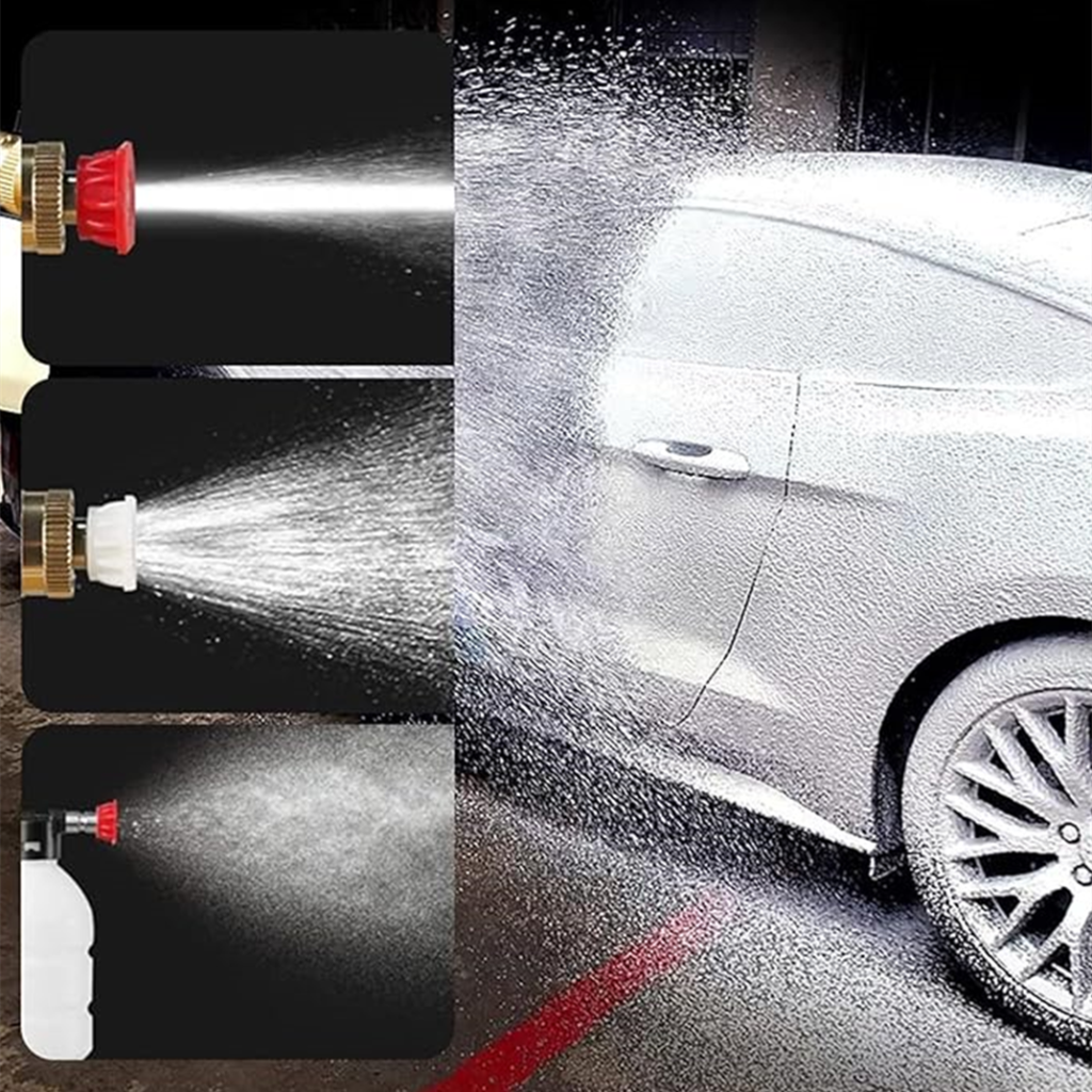 Portable 48V Cordless Car Wash Kit with High Pressure Spray Gun Rechargeable Car Wash Gun