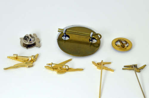 South African Airways vintage collection of pin badges