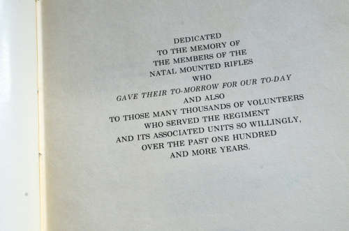 Rough But Ready Official History of the Natal Mounted Rifles and Antecedent and Associated Units