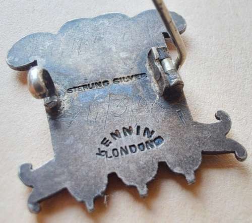 A vintage rare S.A.S.M railway Sterling Silver pin badge plus Rand Pioneers and Stilfontein Mine pin